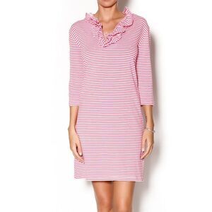 Sailor-Sailor Just Madras Skipper Ruffled Dress
